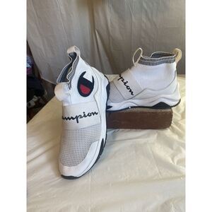 Champion Rally‎ Pro White High Top Tennis Shoes-Size 9M-Excellent Condition